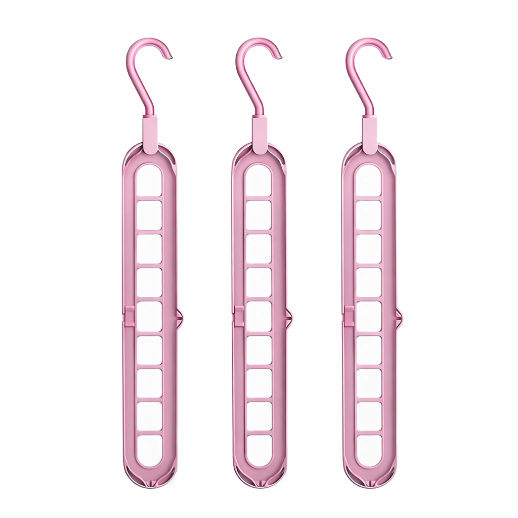 Organizador de Cabides em Cascata para Guarda-Roupa (Kit 3 Peças)