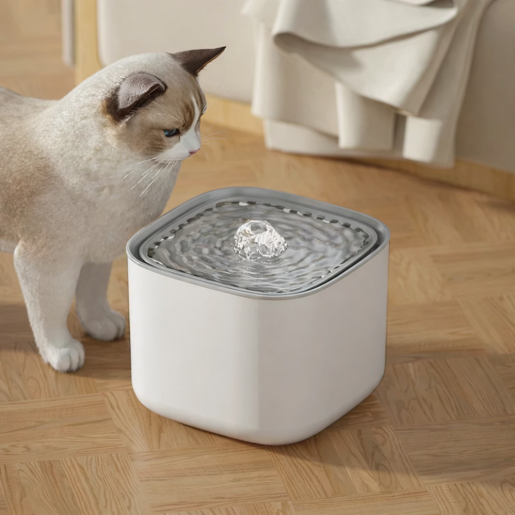 Fonte Bebedouro Automático para Gatos com Filtro e Circulação de Água