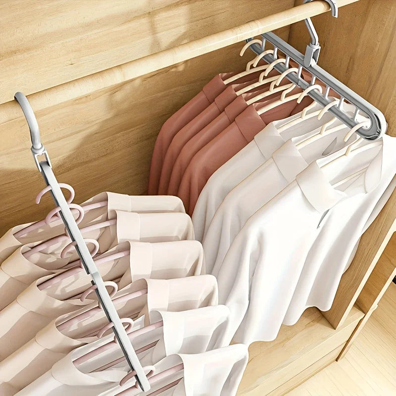 Organizador de Cabides em Cascata para Guarda-Roupa (Kit 3 Peças)