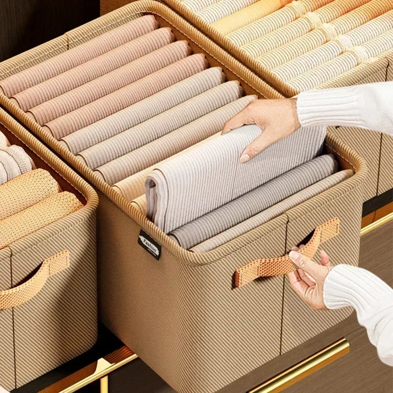 Caixa Organizadora de Roupas para Armário com Divisórias Dobrável