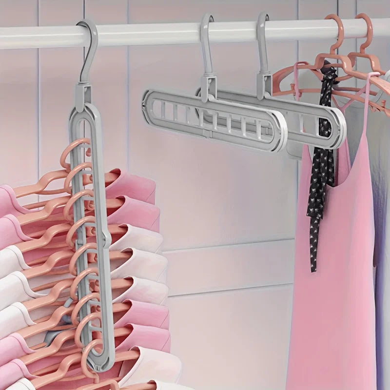 Organizador de Cabides em Cascata para Guarda-Roupa (Kit 3 Peças)